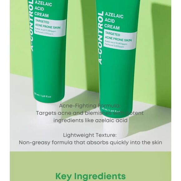 NINELESS, A-Control Azelaic Acid Cream - Picture 2 of 6